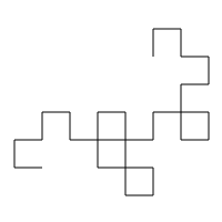 The Dragon Curve at 5 Folds